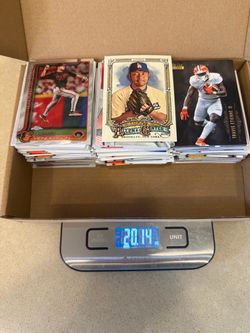 Big 20oz sports card lot - MLB, NFL, NBA (Topps, Bowman)