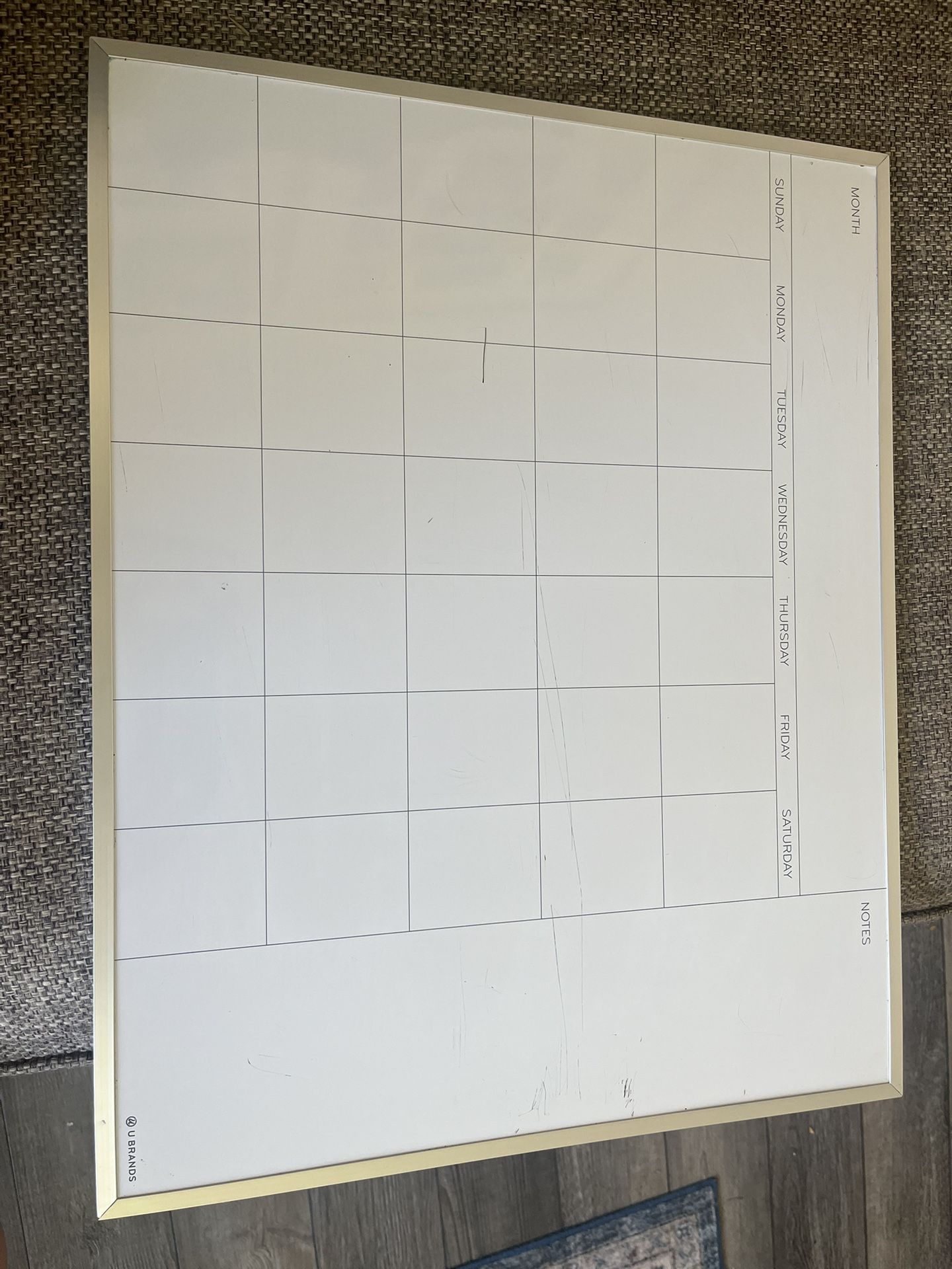 Dry Erase Magnetic White Board Calendar