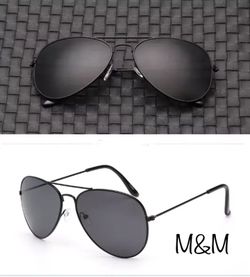 M&M Aviator Sunglasses 🕶 Black