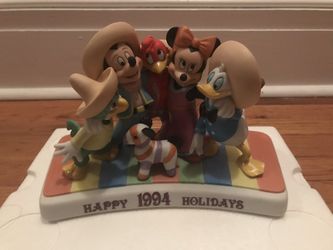 Disney Three Caballeros Happy Holidays Christmas 1994 Figurine Statue LE 1200