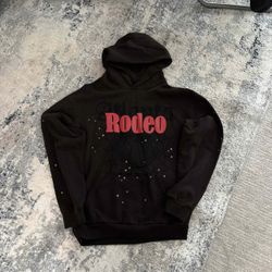 Travis Scott x Sp5der Days Before R5deo Brown Hoodie XXL