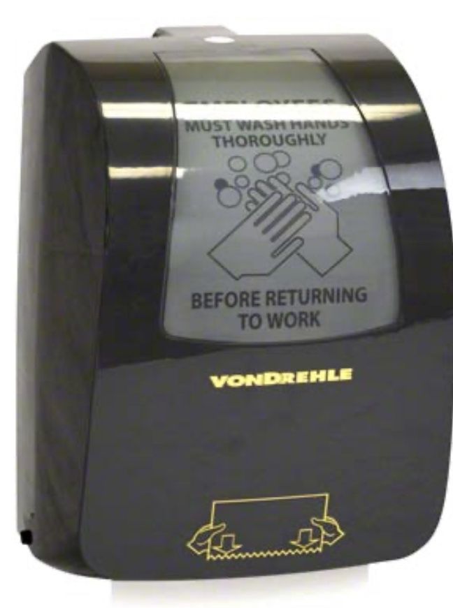 Von Drehle 8" Mechanical Pull-Down Roll Towel Dispenser