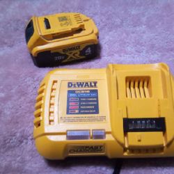 DeWalt 20 Volt Fast Charger + 4 Amp Battery 