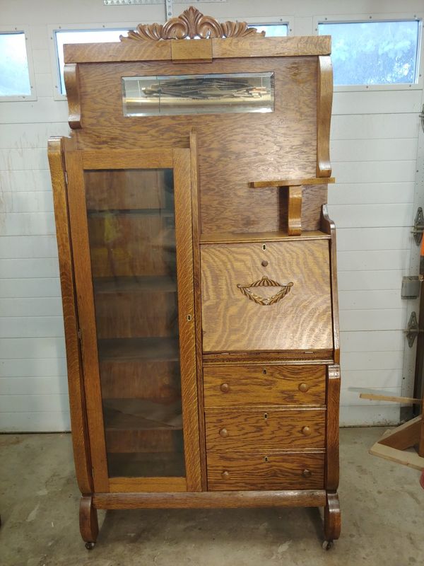 Antique Oak Secretary Bookcase For Sale In Forest Grove Or Offerup
