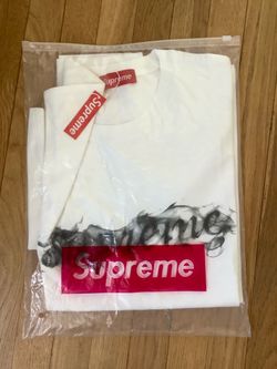 Supreme White Smoke Box Logo T-Shirt