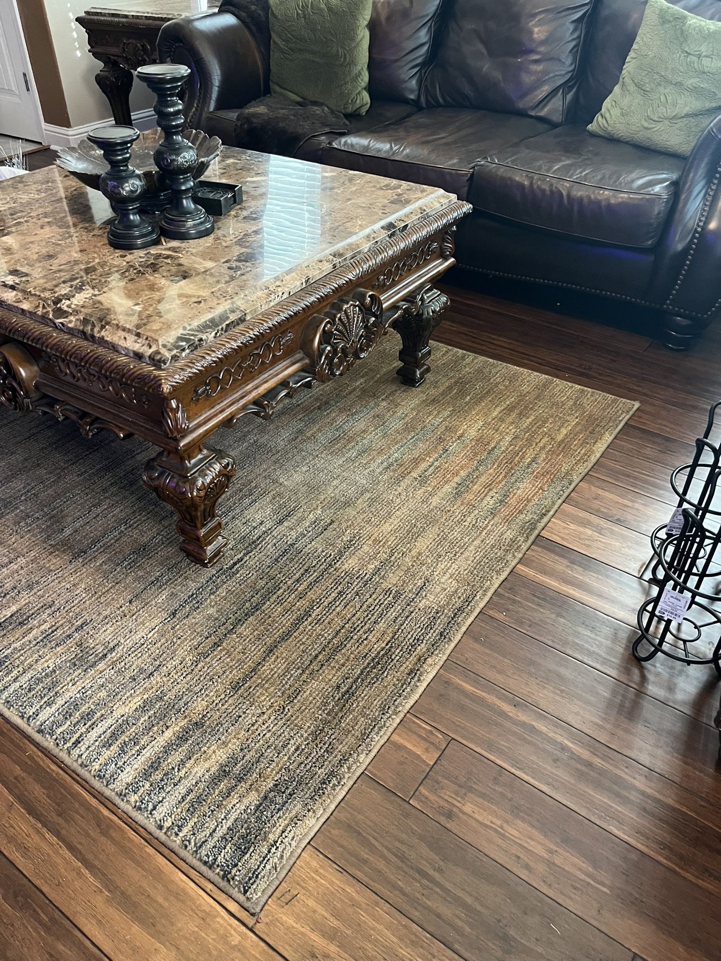 4 Piece Marble Table Set