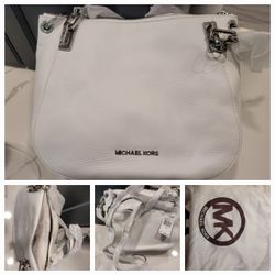 MICHAEL KORS - (Brooke) (Optic White) Purse