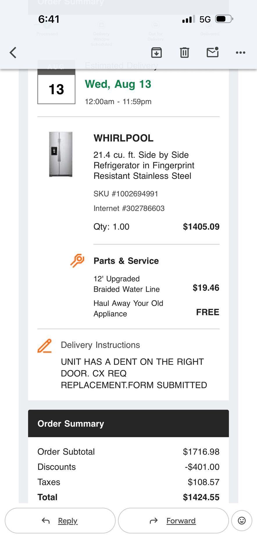 Whirlpool Refrigerator