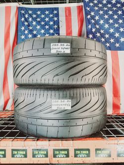  285/35ZR20 GOODYEAR F1 ASYMMETRIC3 DRAG RACING ULTRA HIGH PERFORMANCE 285 35 20USED TIRES SET 