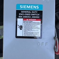 Siemens 60AMP Disconnect 