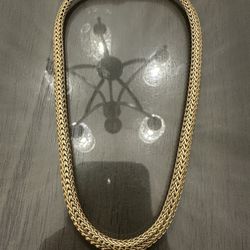 John Hardy 18k Solid Yellow Gold Wheat Necklace 16” Length 87.2 Grams Beautiful Heavy