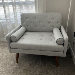 Gray armchair