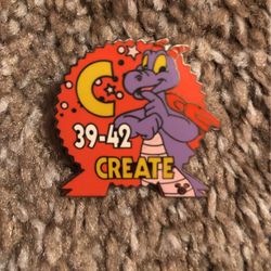 Disney Trading Pin, Figment “Create” Collectible Pin