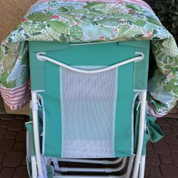 5 Canvas Sling Beach / Camping Chairs and Picnic Blanket