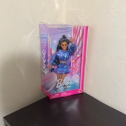 Barbie Deluxe Style Fashion Doll Metallic Blue Outfit