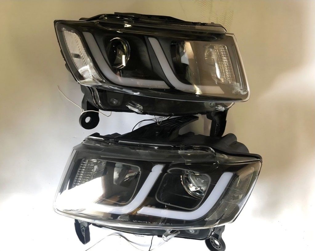 14-16 Jeep Grand Cherokee LED DRL Projector Headlights Luces Focos Micas Faros Faroles Headlamps 