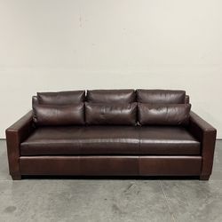 Pottery Barn, York Square Arm Deep Seat Leather Sofa