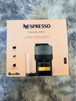 Nespresso Vertuo Pop+ Coffee and Espresso Maker by Breville, Dark Gray: Freestanding, 12 Capsules, Automatic Shut-Off