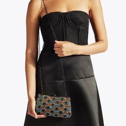 KURT GEIGER LONDON CRYSTAL EAGLE CLUTCH NWOT