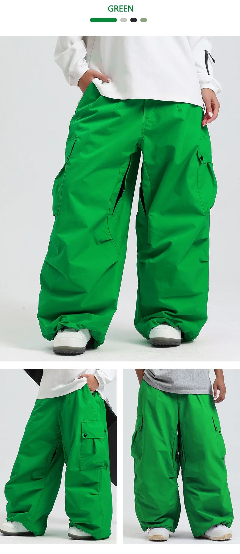 Neon Green Snowboard Pants