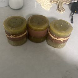 Candles Olive Green
