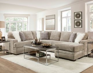 New tan sectional with free delivery