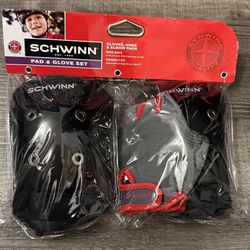 Schwinn Kids Gloves, Knee & Elbow Pads Adjustable Straps New Sealed 
