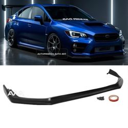 Fits 15-21 Subaru WRX STI 1 Piece CS Style Front Bumper Lip Splitter PU