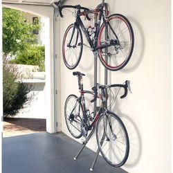 2 Bike Leaning Garage Bike Rack -$75