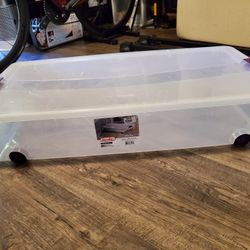 Brand New Sterilite Under Best Storage W/wheels