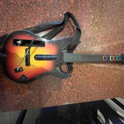 Nintendo Wii Wireless Guitar Red Octane  