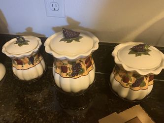 Home interior set de tres recipientes como nuevos