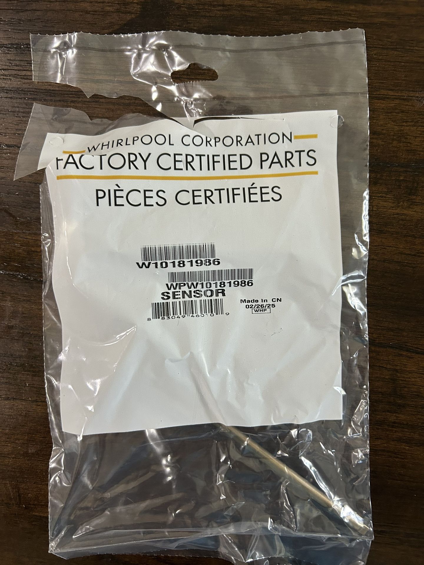 Whirlpool Temperature Sensor