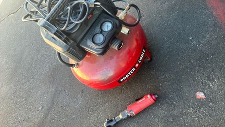 Air compressor and air tool together