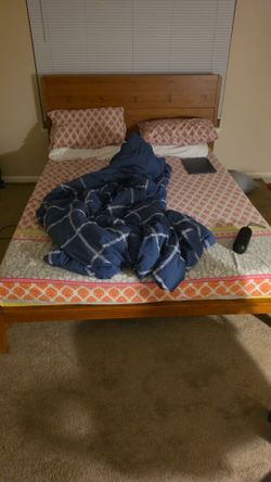 Bed frame and mattress