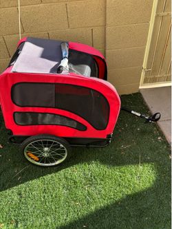 Dog bike trailer