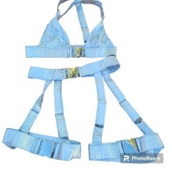 Club Exx holographic body harness SMALL