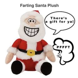 PULL MY FINGER 8” SANTA TEKKY TOYS FARTS TALKS VIBRATES WORKS vintage