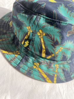 SHAKE JUNT Bucket Hat Size Medium / Large, Navy Blue Green Yellow
