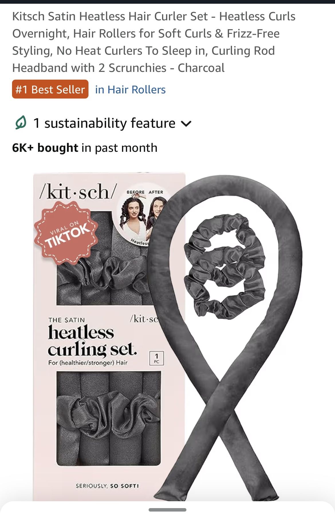 Satin Heatless Hair Curler Set