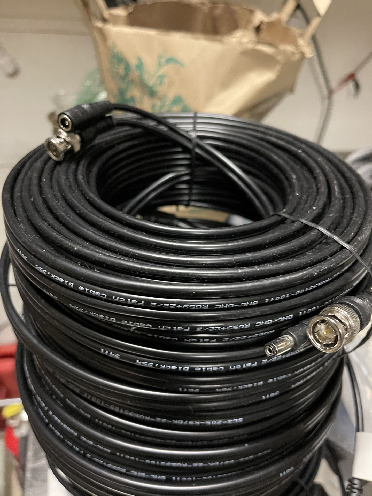 Camera  CCTV   Cable 4 Rolls 100 Feet Each