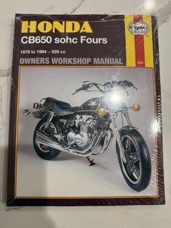 Haynes Honda CB650 SOHC Fours Workshop Manual