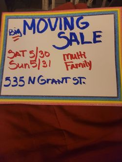 Big Moving Sale