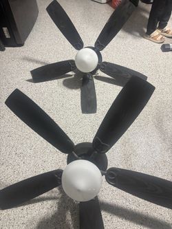 Black Ceiling Fans – Set of 2