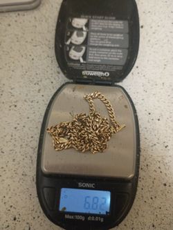 10k 3.5mm Miami cuban chain 20in solid not hollow or semi hollow