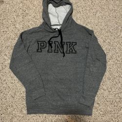PINK Hoodie Grey
