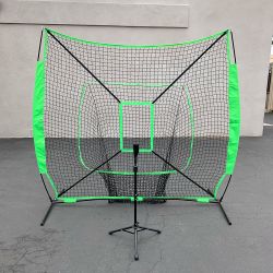 New in Box $75 Baseball Softball Practice Set (Include 7x7ft Net and Ball Tee) Batting Training