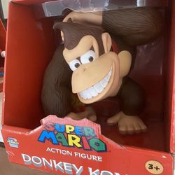 Nintendo 2008 Donkey Kong 12" Action Figure PopCo Mint