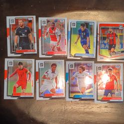 Donruss Optic FIFA Soccer Trading Cards Lot of 8
