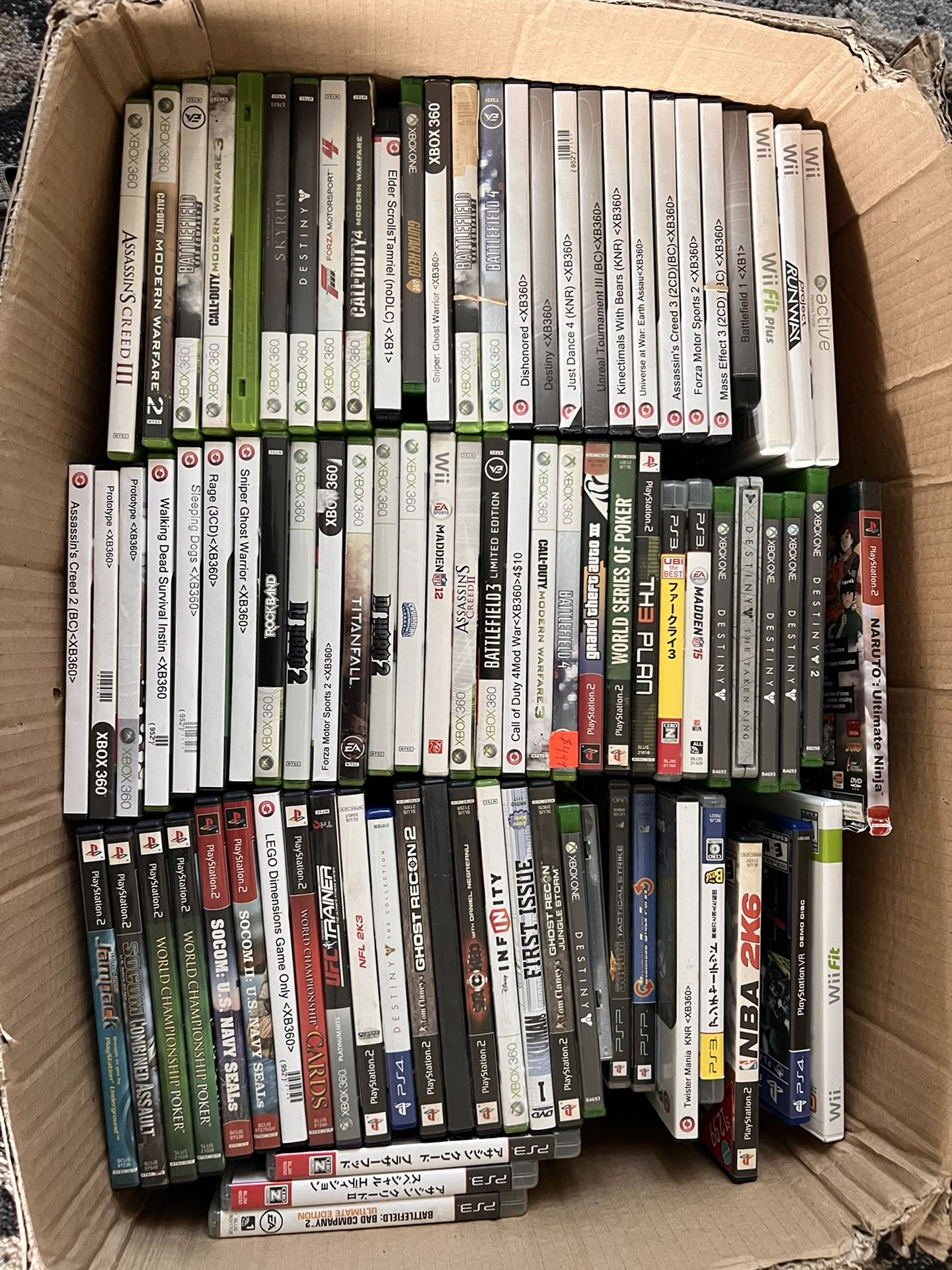 Video Game Lot XBOX 360 Ps2 Ps3 Many More